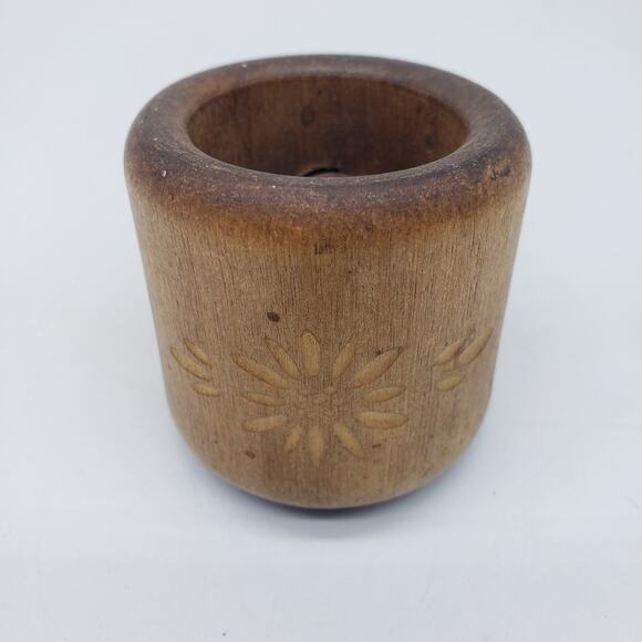 Spiral Screw‎ Wooden Nutcracker Floral Carved. Made In Switzerland - Picture 6 of 11